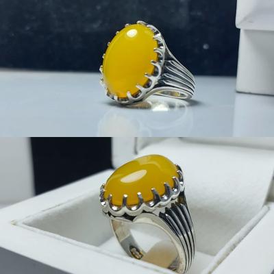 انگشتر نقره با سنگ شرف الشمس کد 1192