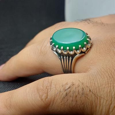 انگشتر نقره باسنگ عقیق قرمز حکاکی حسبی الله کد 1399