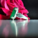 خرید انگشتر عقیق سبز چهار چنگ؛ تکه‌ای از طبیعت بر دستان شما کد ۲۰۱۶
