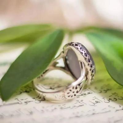 انگشتر نقره باسنگ عقیق سوسنی کد 1612