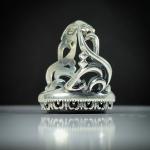 انگشتر عقیق مشکی مردانه حکاکی یا زهرا (س)؛ نگینی از جنس ارادت و اصالت کد 5205