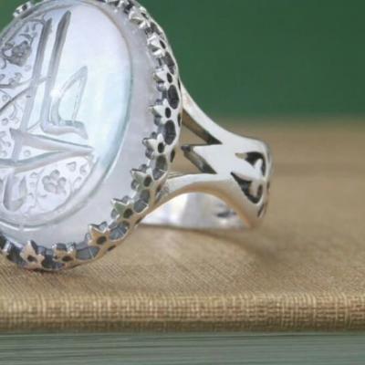 انگشتر درنجف تایپوگرافی یاعلی علیه السلام کد 5211